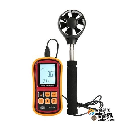 數(shù)字風(fēng)速計(jì)量程：0ｍ/ｓ～45ｍ/ｓ；精度：±3％